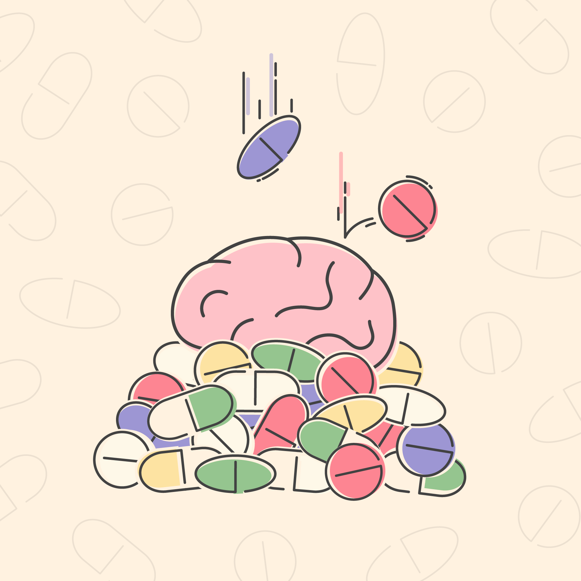 Medication-overuse headache Illustration